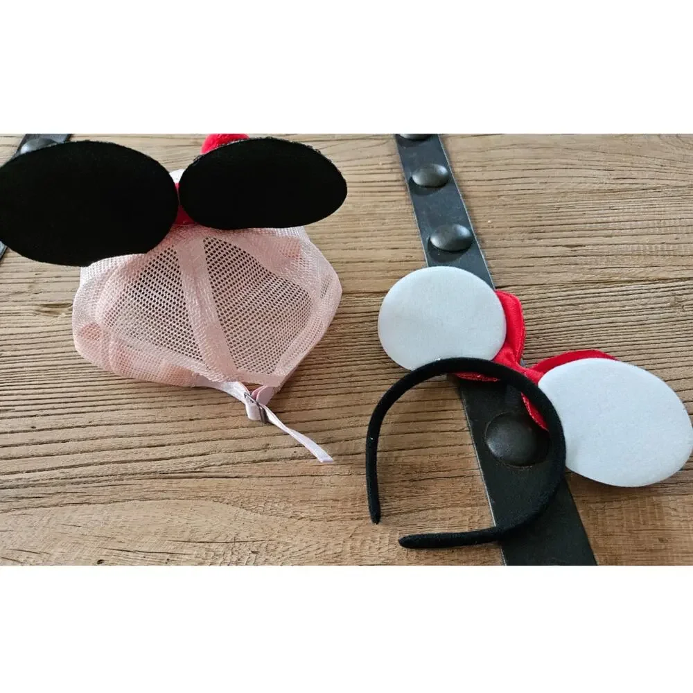 Minnie Mouse Ear Trucker hat and Headband Kids